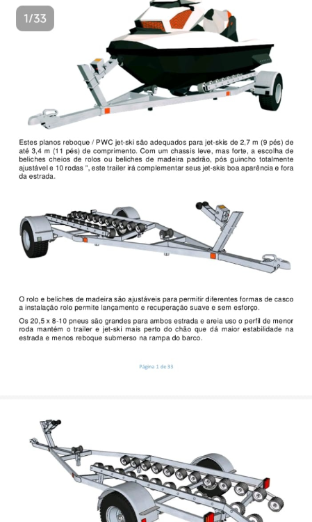 Projeto Reboque de Jet Ski